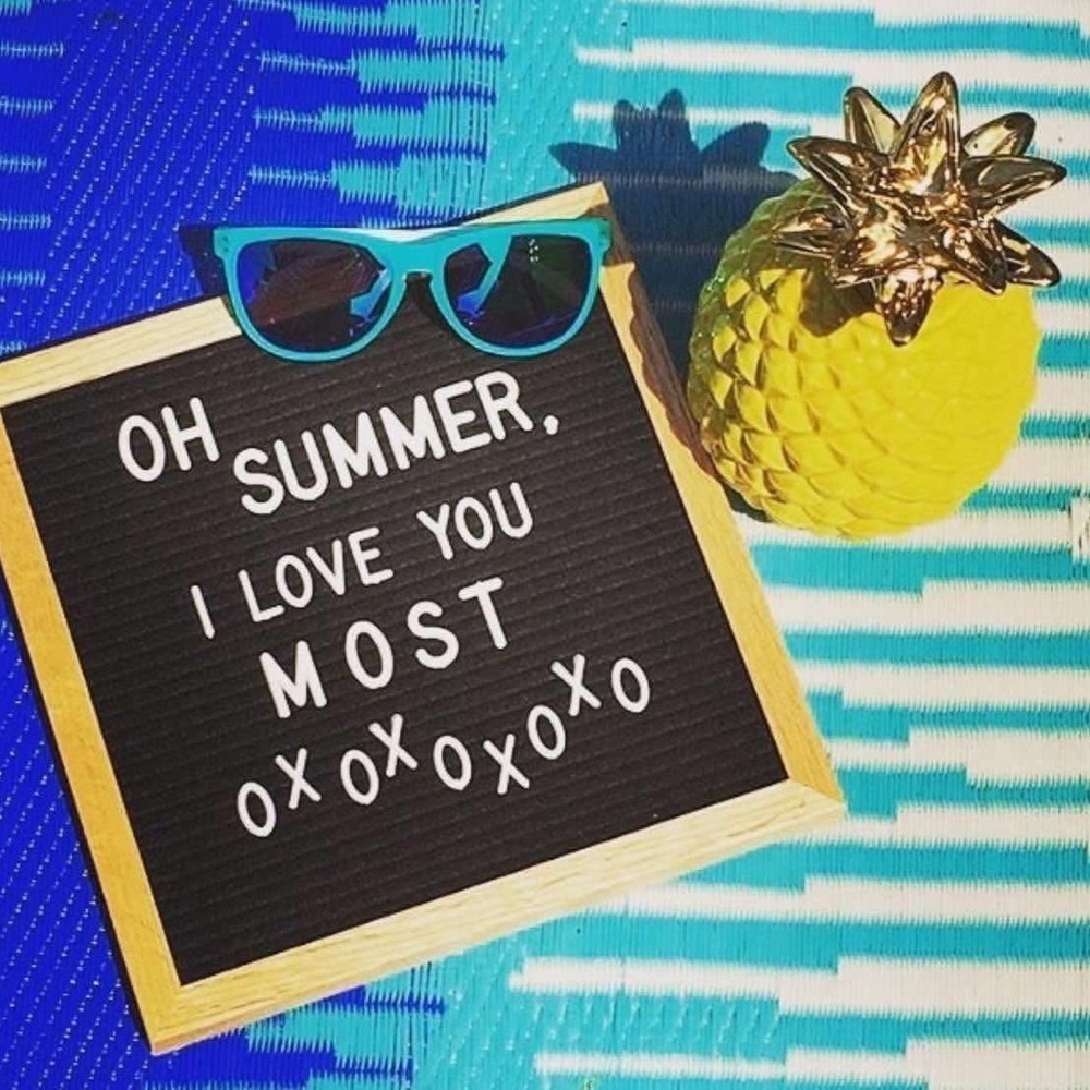 Yellow Pineapple Decor with Blue Sunglasses